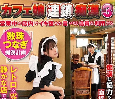 NHDTB-609 カフェ娘連鎖痴●3 営業中の店内でイキ堕ちた言いなり店員を利用する数珠つなぎ痴●計画